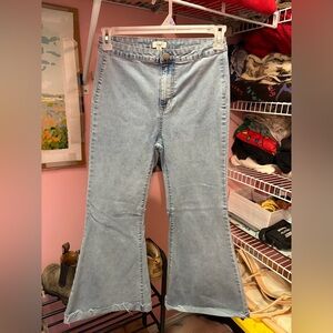 Chic Flare Jeans in Light Blue